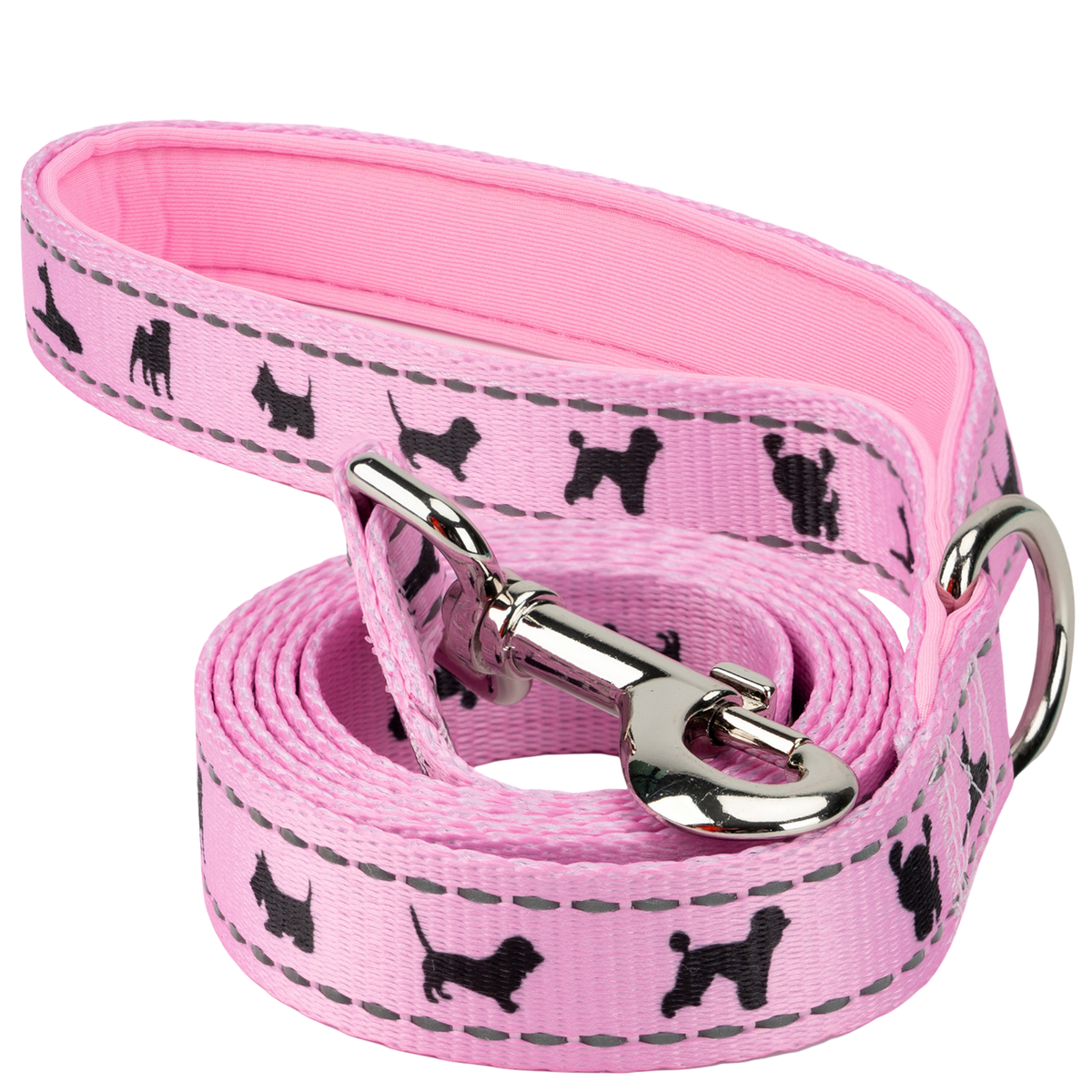 EcoBark Baby Pink Dog Leash - Comfort Grip Padded Leash- 4 ft, 5ft, an ... - Dog Leashes With Comfort Grip