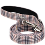 EcoBark Tan Plaid Dog Leash- Padded Comfort Grip Leash - 4ft, 5ft, and 6ft Leash for Small and Medium Dogs