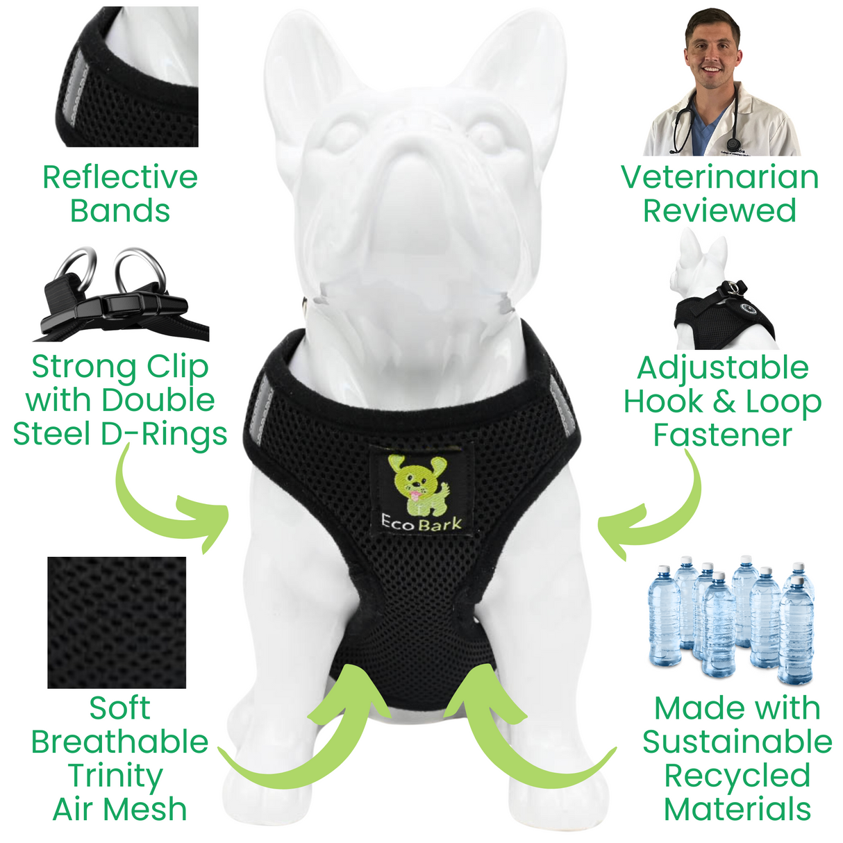 Step In Dog Harness & Leash Set - For Teacup & Small Dogs
