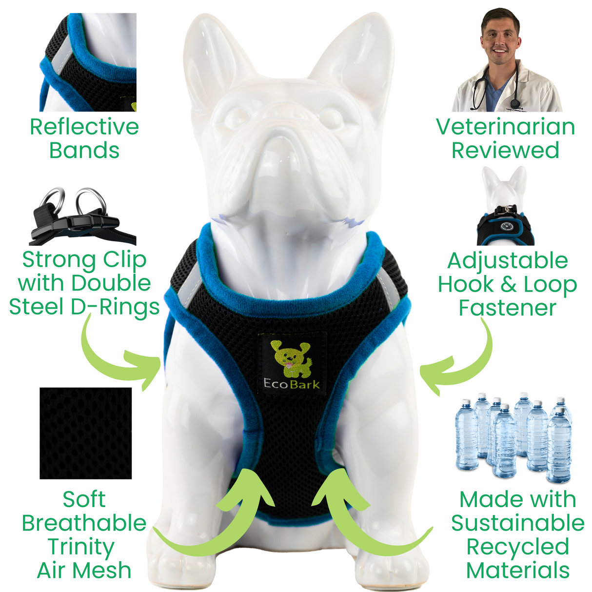 Step In Dog Harness & Leash Set - For Teacup & Small Dogs