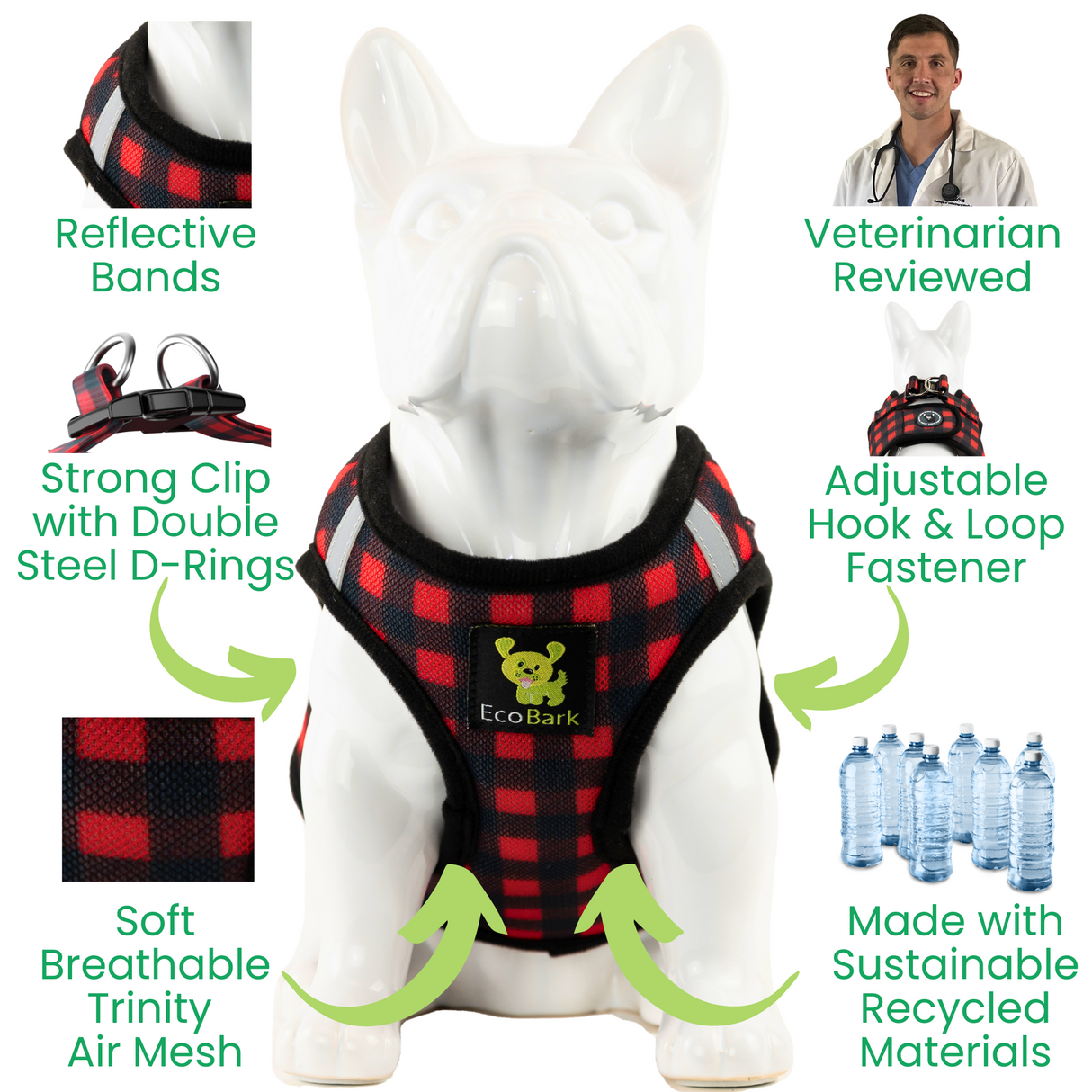 Step In Dog Harness & Leash Set - For Teacup & Small Dogs