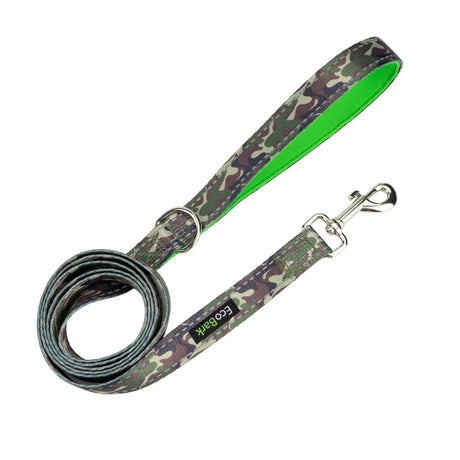 EcoBark Camo Dog Leash- Comfort Grip Padded Leash - 4ft, 5ft, and 6ft for Small and Medium Dogs EcoBark Pet Supplies