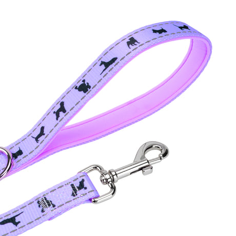 EcoBark Lavender Dog Leash - Comfort Grip Padded Leash - 4ft, 5ft, and 6ft for Small and Medium Dogs EcoBark Pet Supplies