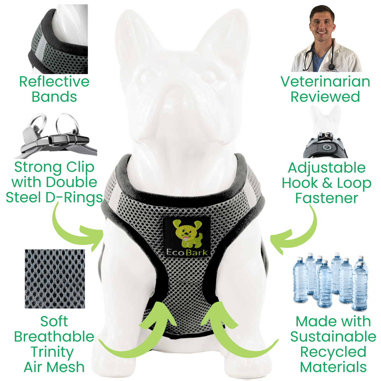 Step In Dog Harness & Leash Set - For Teacup & Small Dogs