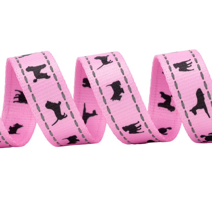 EcoBark Baby Pink Dog Leash - Comfort Grip Padded Leash- 5ft Leash