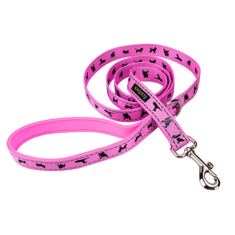 Pink Dog Leash by EcoBark - Padded Comfort Grip Leash - 4ft, 5ft, and 6ft Leash for Teacup, Small, and Medium Dogs EcoBark Pet Supplies