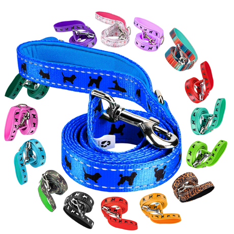 EcoBark Royal Blue Dog Leash- Padded Comfort Grip Leash - 4ft, 5ft, and 6ft Leash for Small and Medium Dogs EcoBark Pet Supplies