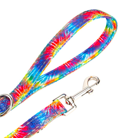 Tie Dye Dog Leash by EcoBark - Padded Comfort Grip Leash - 4ft, 5ft, and 6ft Leash for Small and Medium Dogs EcoBark Pet Supplies