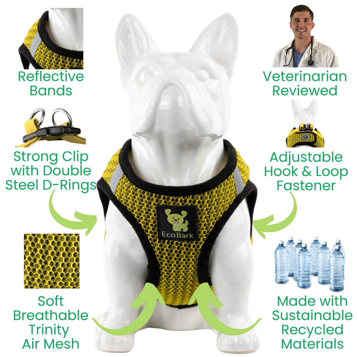Step In Dog Harness & Leash Set - For Teacup & Small Dogs