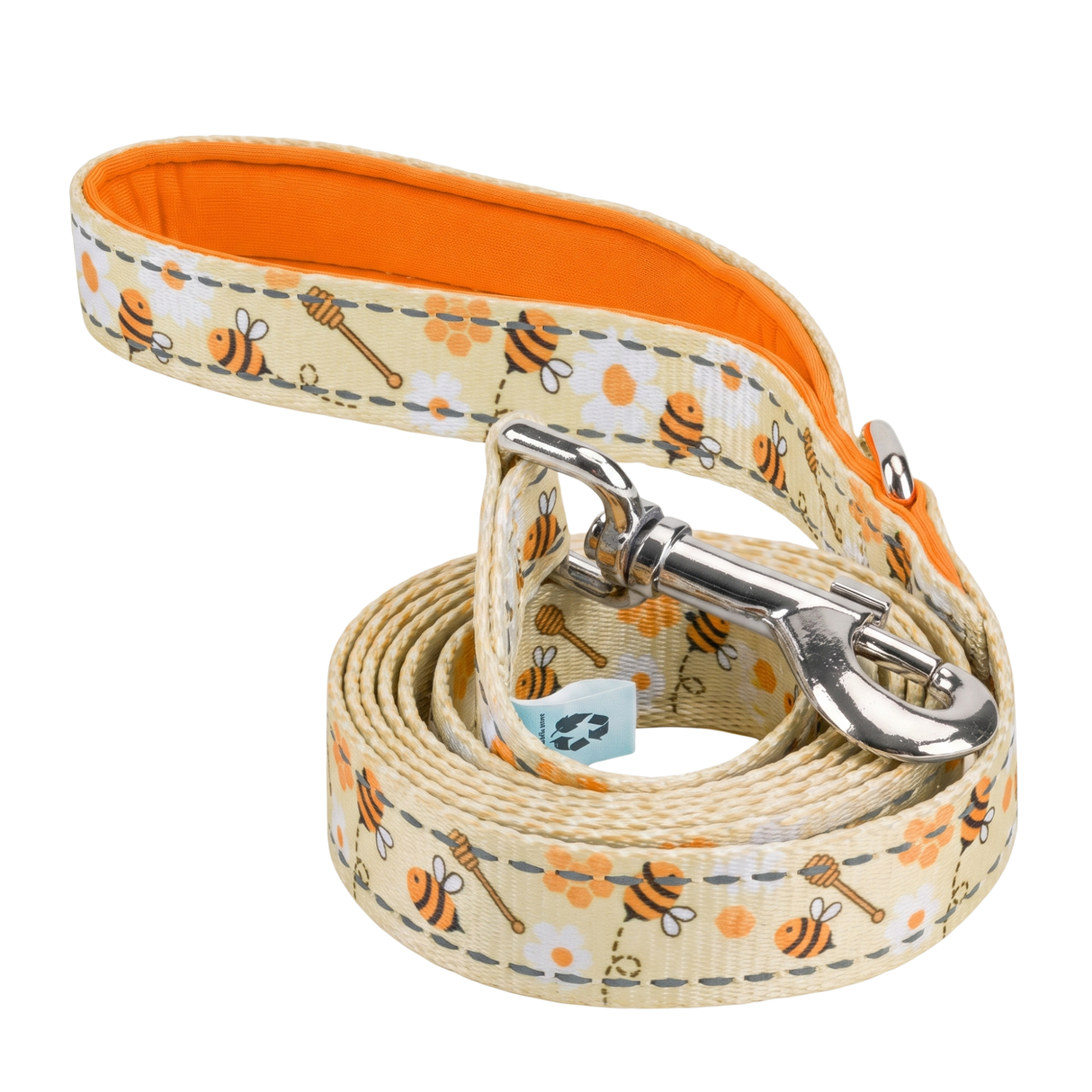 Bee Dog Leash - Comfort Grip Padded Leash - 6ft Dog Leash for Small and Medium Dogs EcoBark Pet Supplies