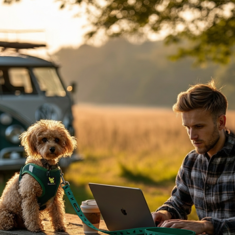 EcoBark Step In Dog Harness - XXXS to Small Breeds- Reflective Soft Mesh Harness for Teacup, Small Dogs and Puppies / Forest Green