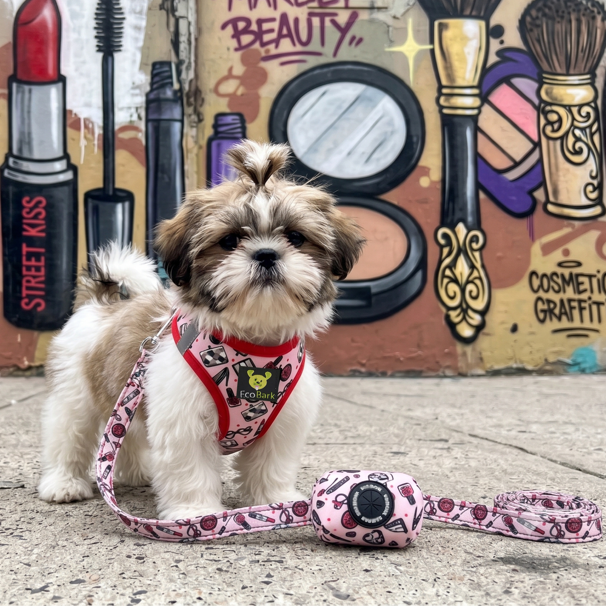 Glamour Dog Harness - Teacup & Small Breeds- Step-In Reflective Soft Harness for Teacup, Small Dogs and Puppies / Glamour