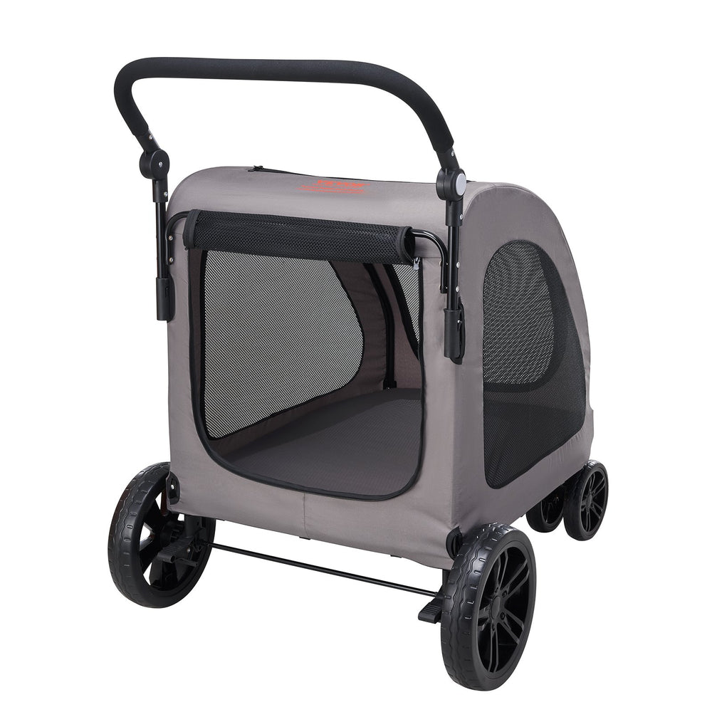 pet stroller for dog Pet Stroller 4-Wheels Dog Stroller Carrier 160lbs Weight Capacity Portable