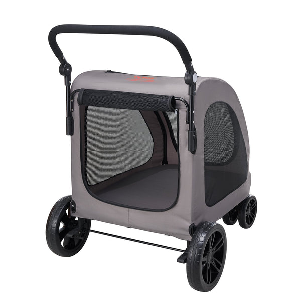Pet Stroller 4-Wheels Dog Stroller Carrier 160lbs Weight Capacity