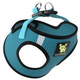 EcoBark Step In Dog Harness - XXXS to Small Breeds- Reflective Soft Mesh Harness for Teacup, Small Dogs and Puppies / Aqua Sport