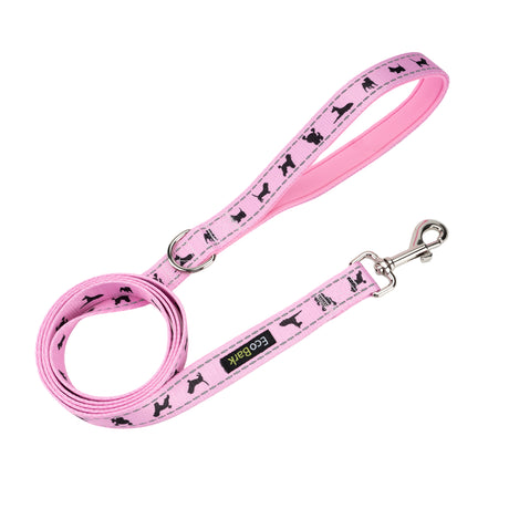 EcoBark Baby Pink Dog Leash - Comfort Grip Padded Leash- 4 ft, 5ft, and 6ft Leash EcoBark Pet Supplies