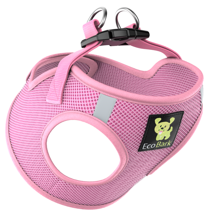 Baby Pink Dog Harness for Small Teacup Dogs and Toy Breed Dogs - 2 to 26 lbs