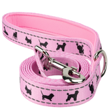 EcoBark Baby Pink Dog Leash - Comfort Grip Padded Leash- 4 ft, 5ft, and 6ft Leash