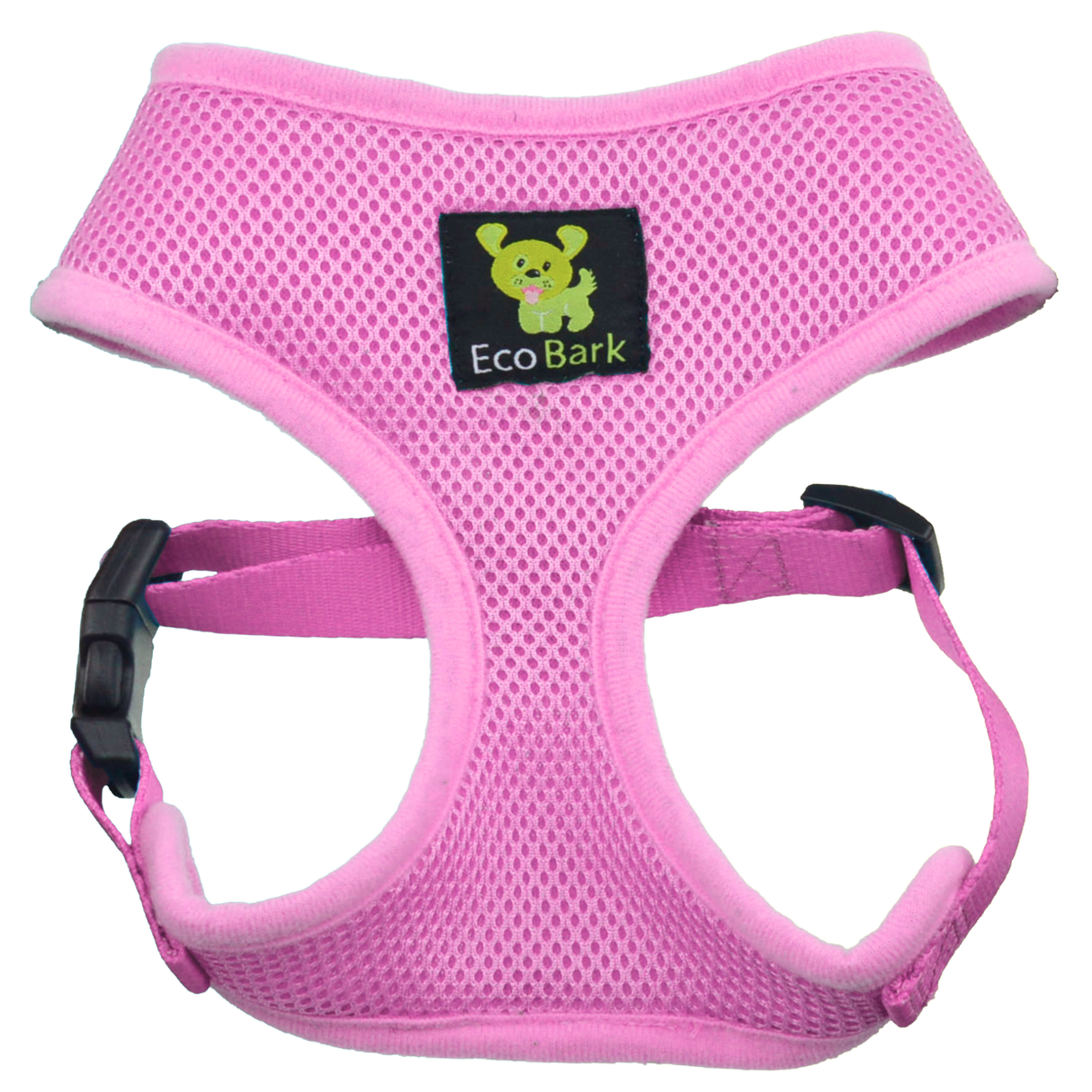 EcoBark Baby Pink Dog Harness- Over-the-Head Soft Mesh Halter Vest for Small to Medium Dogs and Puppies