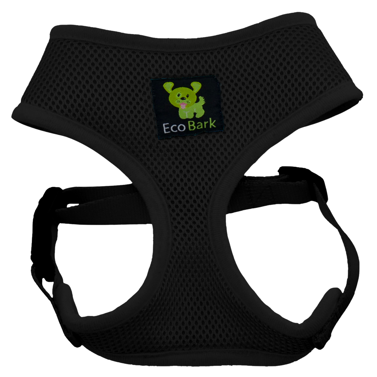 EcoBark Black Dog Harness - Over-the-Head Dog Vest Halter Dog for Small to Medium Dogs and Puppies