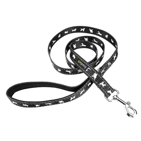 Black Dog Leash by EcoBark - Comfort Grip Padded Leash - 5ft for Small and Medium Dogs EcoBark Pet Supplies