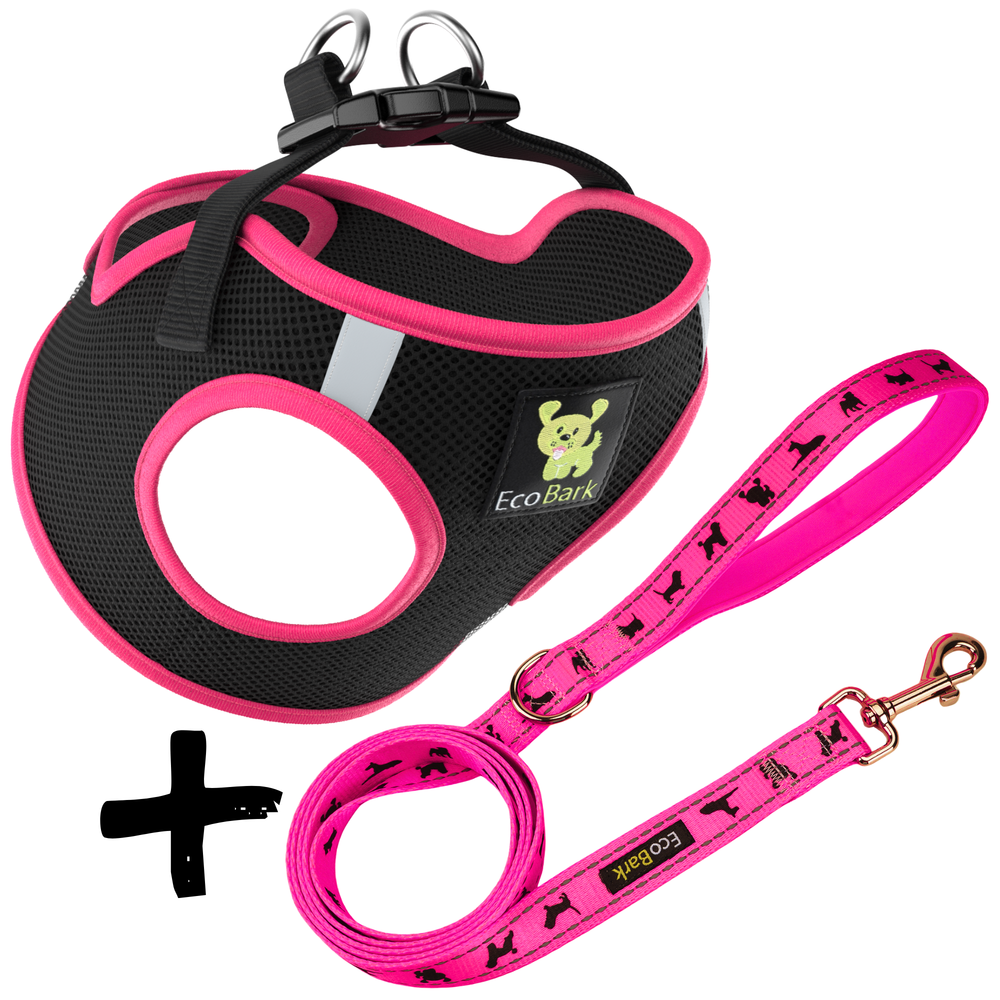 Step In Dog Harness & Leash Set - For Teacup & Small Dogs