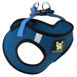 EcoBark Step In Dog Harness - XXXS to Small Breeds- Reflective Soft Mesh Harness for Teacup, Small Dogs and Puppies / Bright Blue Sport