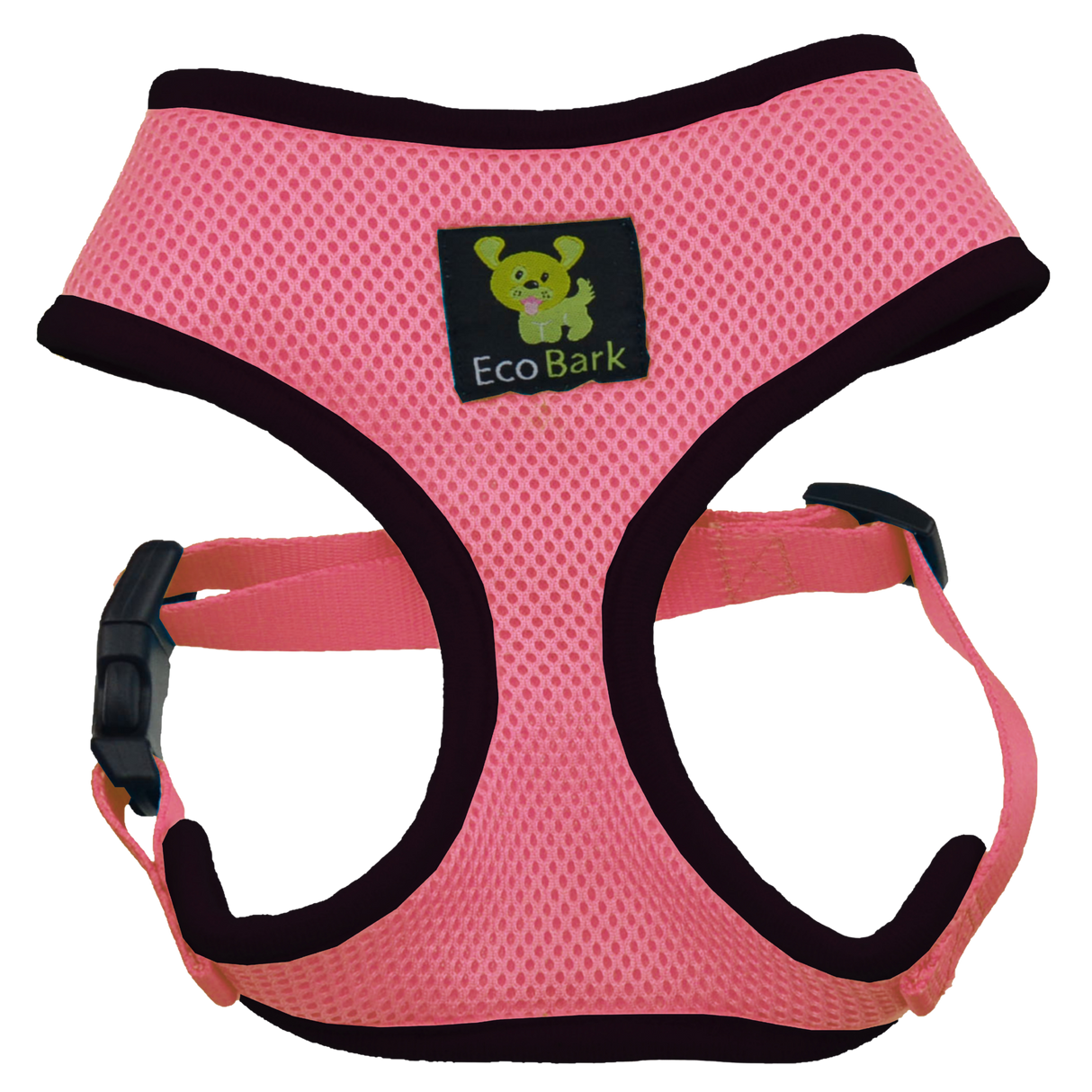 EcoBark Bubblegum Pink Dog Harness - Over-the-Head Dog Vest Halter for Small to Medium Dogs and Puppies