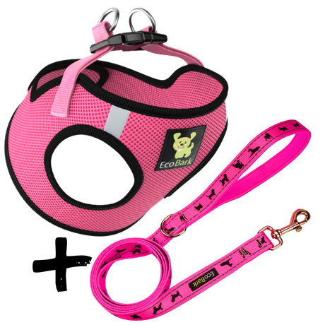 Step In Dog Harness & Leash Set - For Teacup & Small Dogs