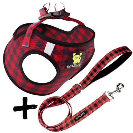 Step In Dog Harness & Leash Set - For Teacup & Small Dogs