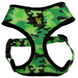 EcoBark Camo Dog Harness - Over-the-Head Dog Vest Halter for Small to Medium Dogs and Puppies