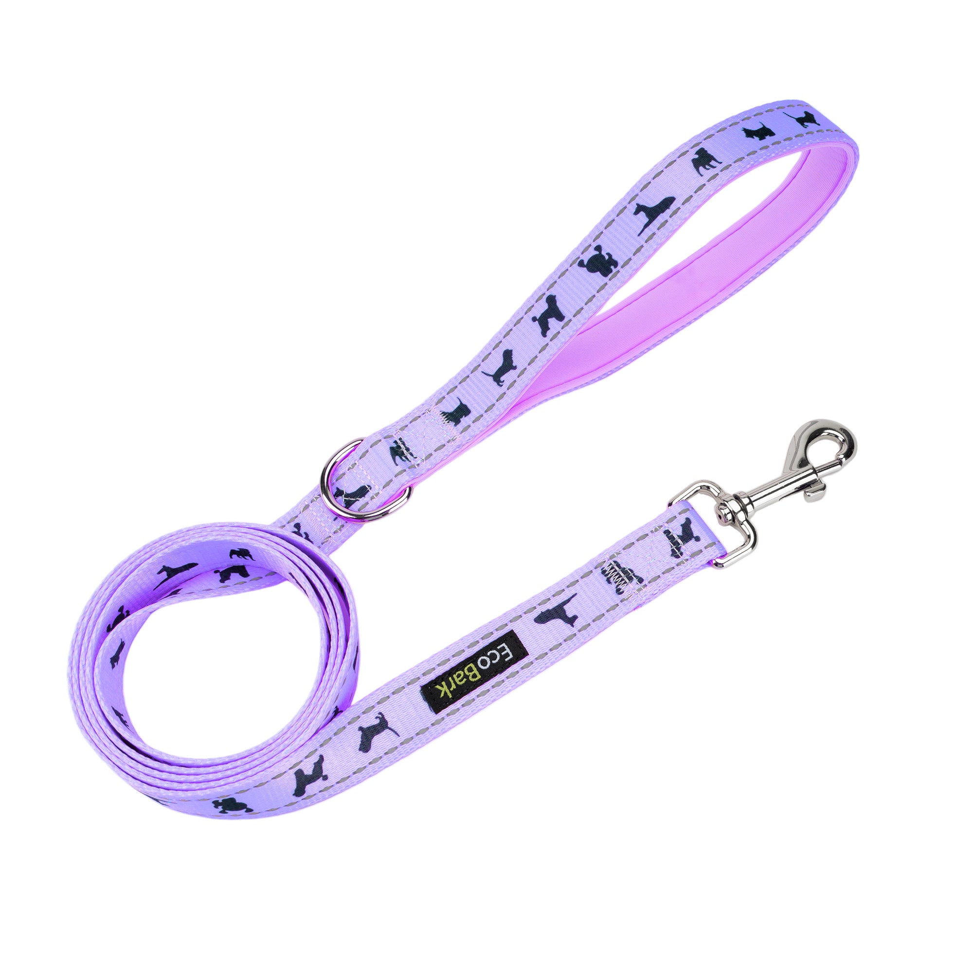 EcoBark Lavender Dog Leash - Comfort Grip Padded Leash - 4ft, 5ft