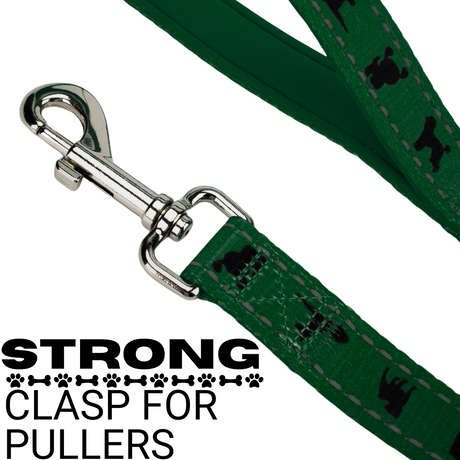 EcoBark Forest Green Dog Leash- Padded Comfort Grip Leash - 4ft, 5ft, and 6ft Leash for Small and Medium Dogs EcoBark Pet Supplies