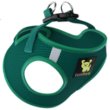 EcoBark Forest Green Step In Dog Harness - Reflective Soft Mesh Harness for Teacup, Small Dogs and Puppies