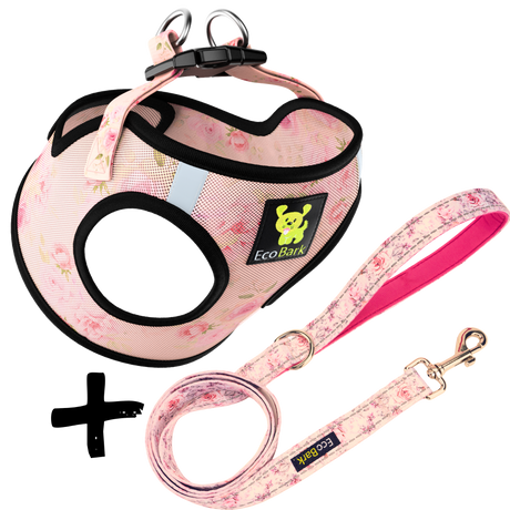 Step In Dog Harness & Leash Set - For Teacup & Small Dogs