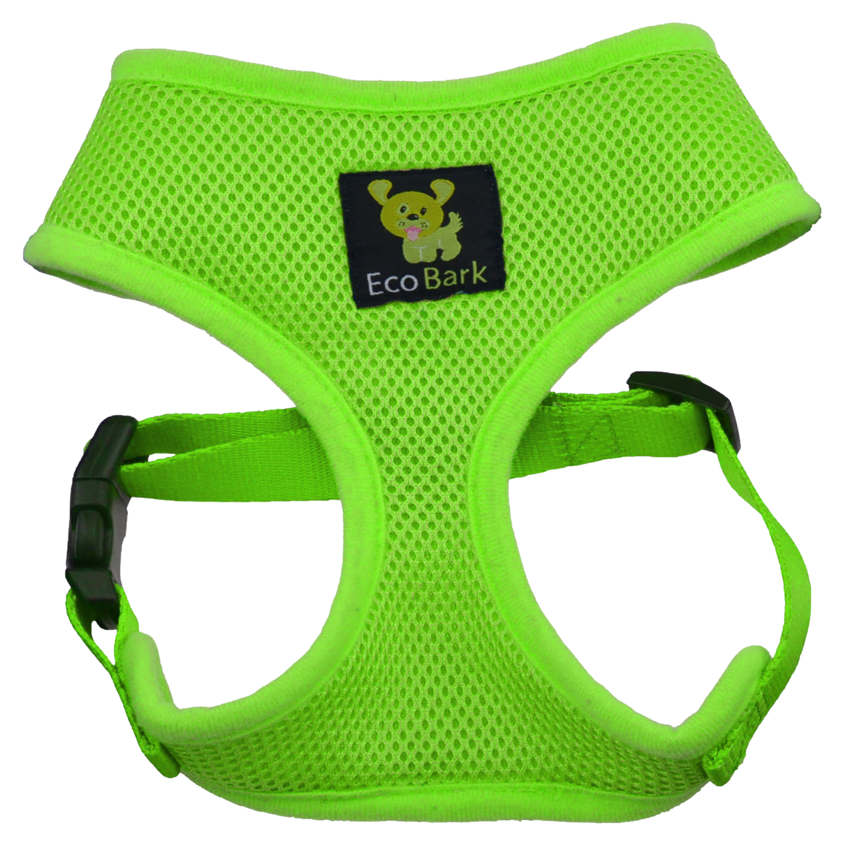 EcoBark Lime Green Dog Harness - Over-the-Head Soft Mesh Dog Vest Halter for Small to Medium Dogs and Puppies
