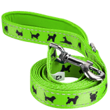 EcoBark Green Dog Leash- Padded Comfort Grip Leash - 4ft, 5ft, and 6ft Dog Leash for Small and Medium Dogs