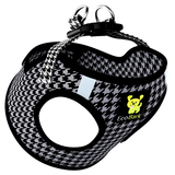 Houndstooth Dog Harness by EcoBark - Step In Dog Harness - Reflective Soft Mesh Halter Body Harness for Teacup, Small Dogs and Puppies