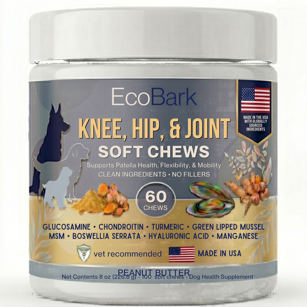 Coming Soon: The World's First Knee & Joint Supplement for Dogs with Glucosamine, Chondroitin, and MSM