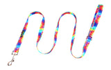 Tie Dye Dog Leash by EcoBark - Padded Comfort Grip Leash - 4ft, 5ft, and 6ft Leash for Small and Medium Dogs