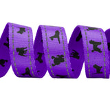 EcoBark Purple Dog Leash- Padded Comfort Grip Leash Dog Pattern - 4ft, 5ft, and 6ft  for XS, Small, and Medium Dogs