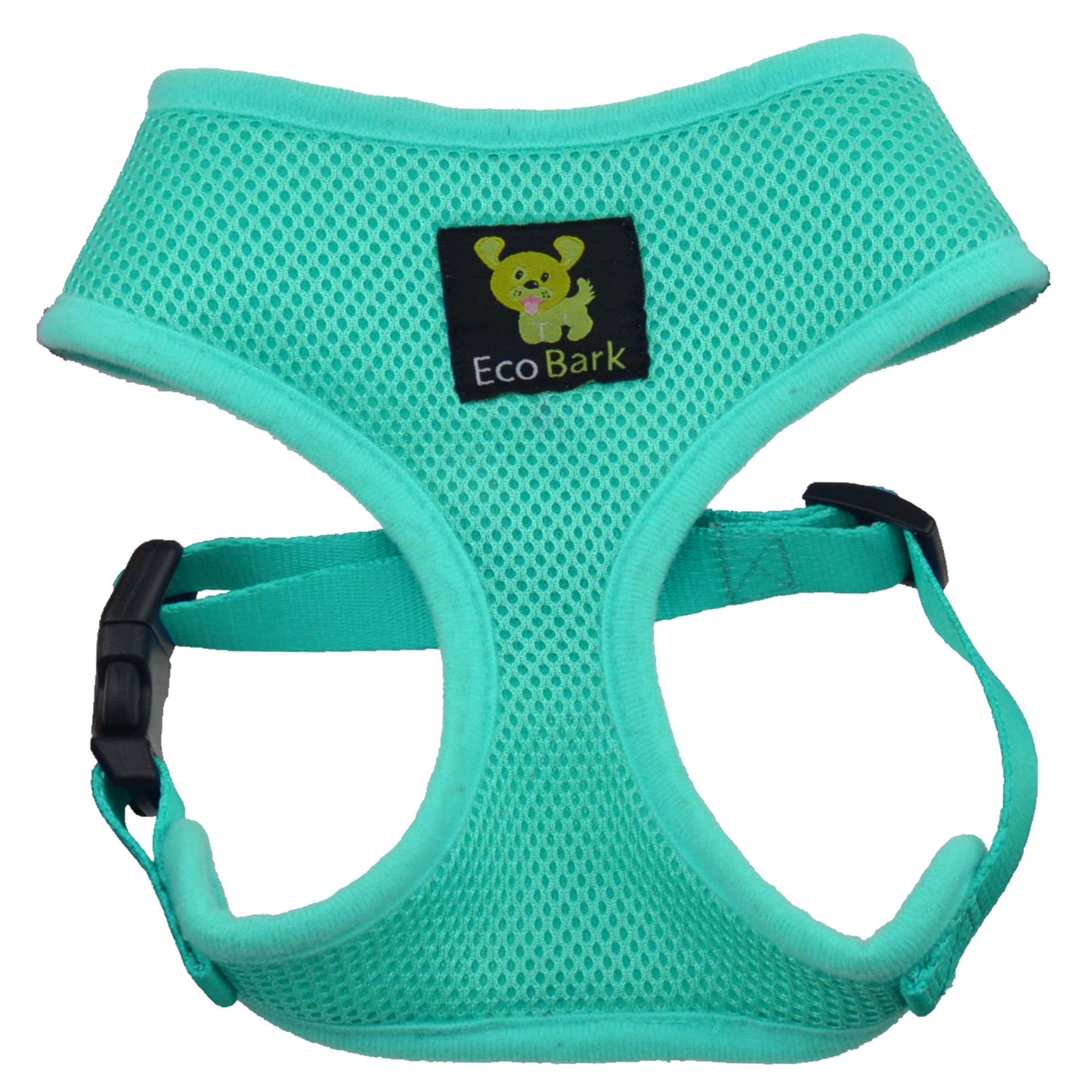EcoBark Mint Turquoise Dog Harness - Over-the-Head Soft Mesh Vest