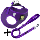 Step In Dog Harness & Leash Set - For Teacup & Small Dogs