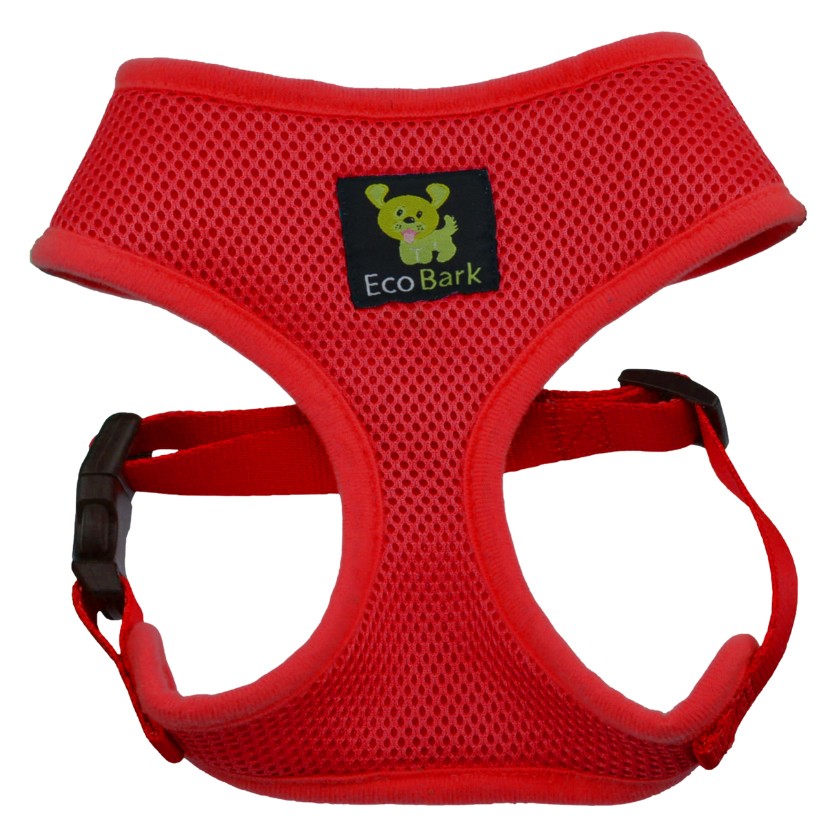 EcoBark Chery Red Dog Harness - Over-the-Head Soft Mesh Dog Vest Halter for Small to Medium Dogs and Puppies