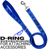 EcoBark Royal Blue Dog Leash- Padded Comfort Grip Leash - 4ft, 5ft, and 6ft Leash for Small and Medium Dogs