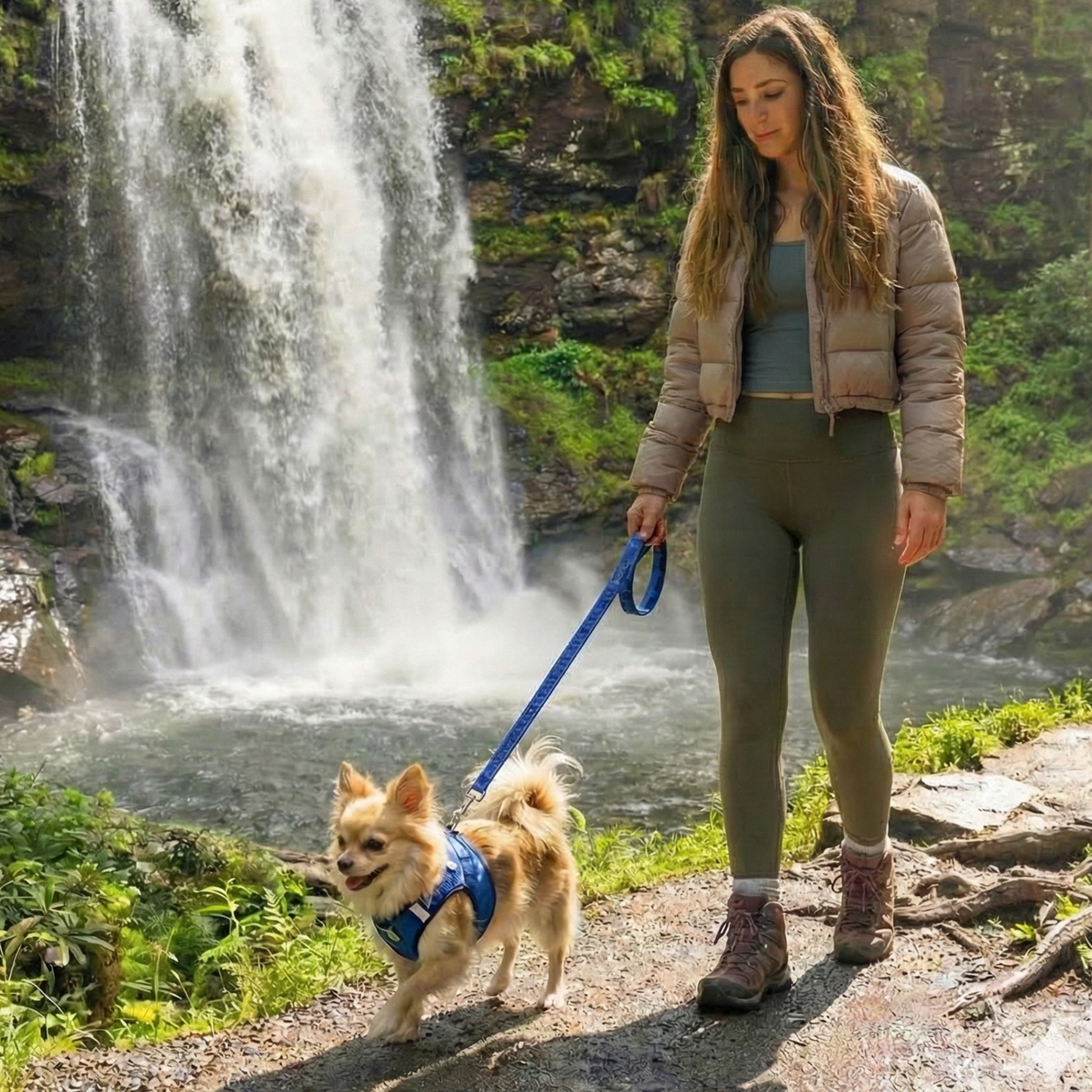 EcoBark Step In Dog Harness - XXXS to Small Breeds- Reflective Soft Mesh Harness for Teacup, Small Dogs and Puppies / Royal Blue