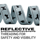 EcoBark Gray Dog Leash- Padded Comfort Grip Leash - 4ft, 5ft, and 6ft Leash for Small and Medium Dogs