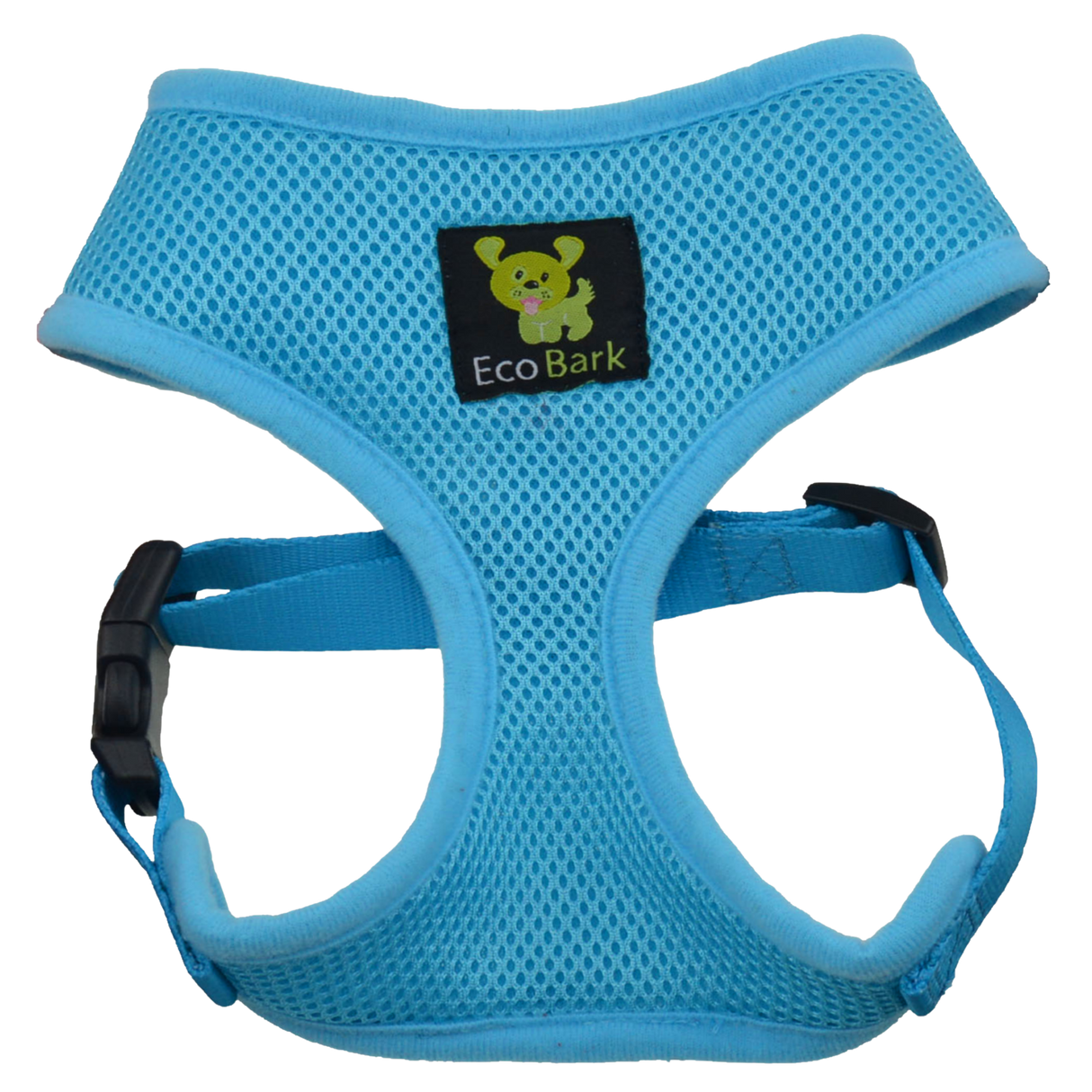 EcoBark Sky Blue Dog Harness - Over-the-Head Soft Mesh Dog Vest Halter for Small to Medium Dogs and Puppies