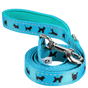 EcoBark Sky Blue Dog Leash- Padded Comfort Grip Padded Leash Dog Pattern - 4 Foot, 5 Foot, 6 Foot Leash for Small and Medium Dogs