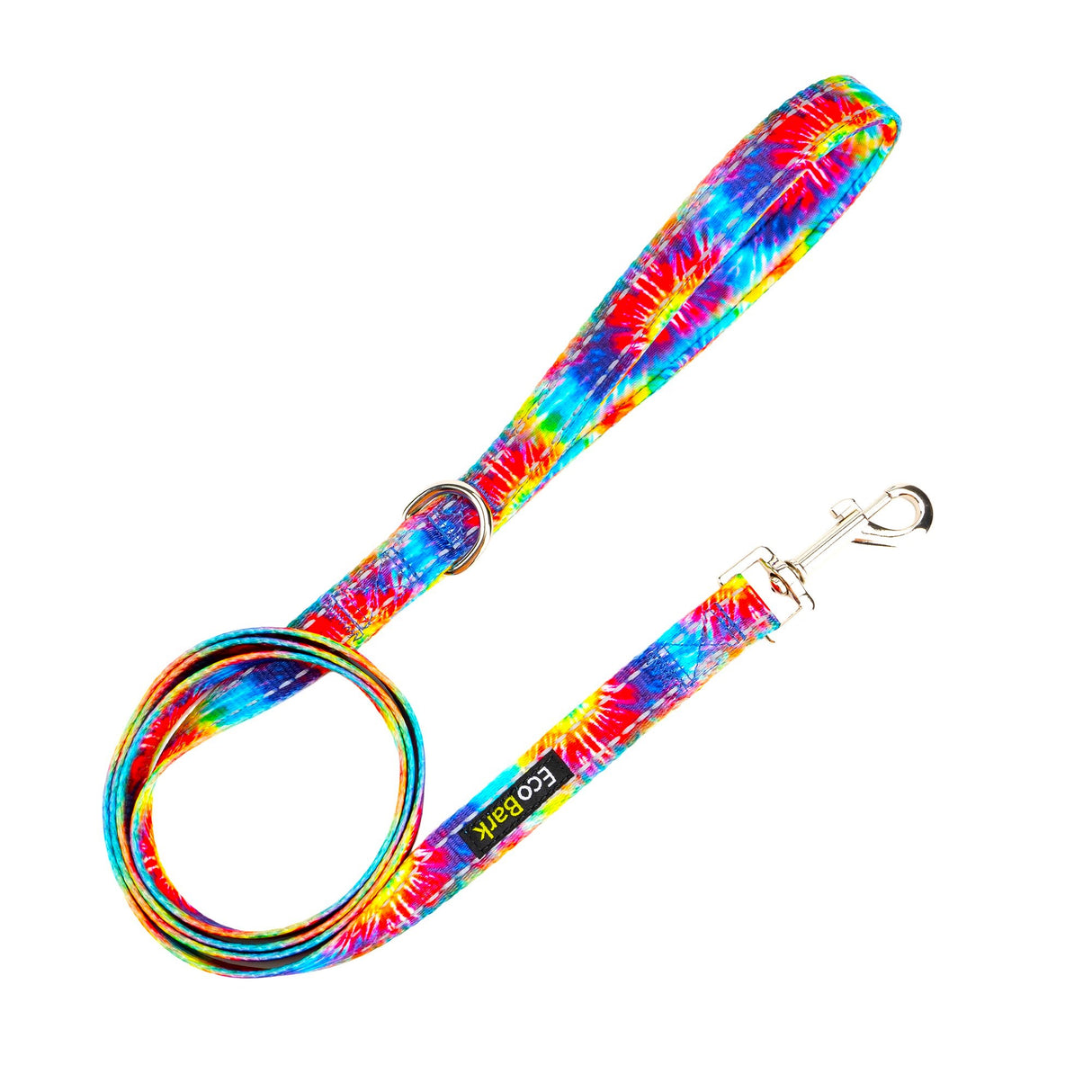 Tie Dye Dog Leash by EcoBark - Padded Comfort Grip Leash - 4ft, 5ft, and 6ft Leash for Small and Medium Dogs